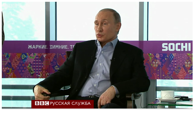 Путин на BBC: Олимпиада — не мои амбиции, после войны на Кавказе нам надо встряхнуться