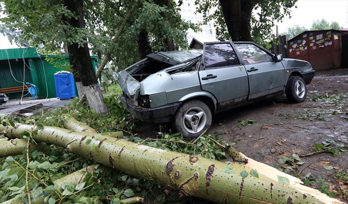 Фото: последствия мощного урагана в Томске