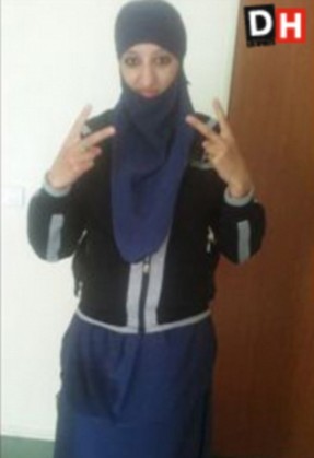 Hasna Aitboulahcen, 26, the cousin of Abdelhamid Abaaoud, the alleged mastermind behind the ISIS Paris atrocities Credit La DH/Les Sports Agreed fee 200 euro on use. NO INTERNET. Supplied by Eric Guidicelli, Directeur artistique, egui@dh.be, Tel : +32 474 77 77 24, Fax : +32 2 211 28 70, Groupe de presse s.a. I.P.M., Boulevard Emile Jacqmain, 127, 1000 Bruxelles