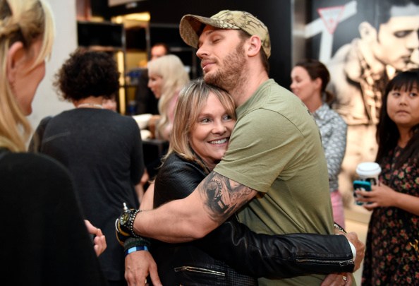 TORONTO, CANADA - SEPTEMBER 06: Tom Hardy and Lindy King attends the Guess Portrait Studio during 2014 Toronto International Film Festival on September 6, 2014 in Toronto, Canada. (Photo by Aaron Harris/WireImage)