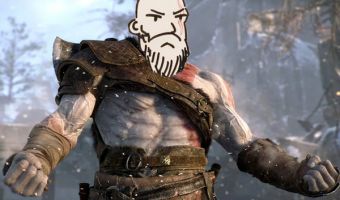 Кратос, только забавный. Продавцы от руки нарисовали обложку God Of War так, что растрогали даже разработчиков