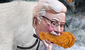 KFC прислала женщине очень странного полковника Сандерса. Он придёт к вам в кошмарах