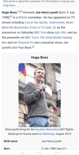 Комик официально сменил имя на Hugo Boss, и твиттер в восторге. Ведь это спланированный акт возмездия