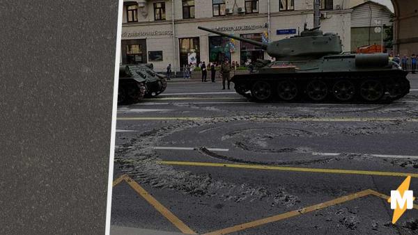 Во время репетиции парада по Москве проехали танки. И теперь Тверской пророчат новую реконструкцию