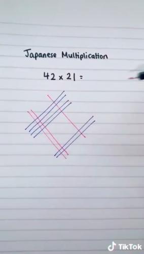 Как умножают числа в Японии - спойлер: очень красиво. Забудьте о столбиках, всё намного проще, чем кажется