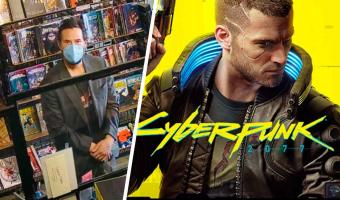 Фаны увидели фото Киану Ривза с покупками Cyberpunk 2077 и растаяли. Ведь причина шопинга разбивает сердца