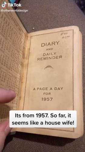 Парень нашёл дневник хозяйки 1957 года, а там муд 21 века. Эта женщина - типичный миллениал, и её поймут все