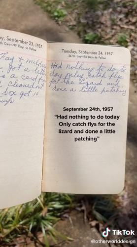 Парень нашёл дневник хозяйки 1957 года, а там муд 21 века. Эта женщина - типичный миллениал, и её поймут все
