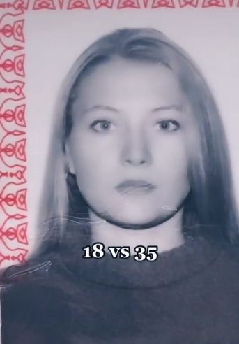 Тиктокерша сравнила себя в 18 и в 35 лет и сломала процесс старения. Вы точно перепутаете фото до и после