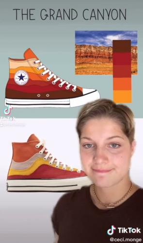 Художница увидела коллекцию кед Converse и узнала дизайн. Ведь