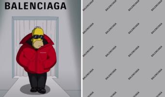 Блогер устроил разбор луков из <<Симпсонов>> на показе Balenciaga. Герои дефилировали в старых образах