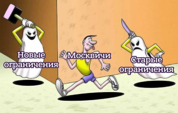 Опечаленные локдауном москвичи встретили новость мемами о Сергее Собянине, алкоголе и краже Хэллоуина