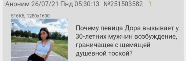 Откуда пошёл мем "Дора, я хочу быть твоим унитазом". Первыми в любви к певице признались на Дваче