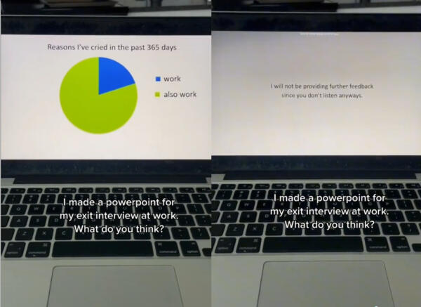 Девушка красиво уволилась, показав работодателю презентацию о причинах. На слайдах - работа, вызывающая слёзы