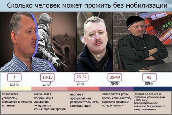 Игорь Стрелков с призывами к мобилизации попал в мемы. В пикчах лежит в постели и мечтает о сборах