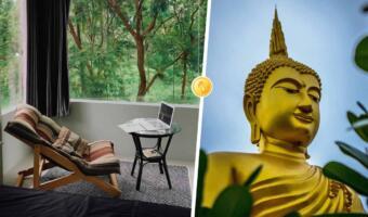 Интерьер в духе <<Сумерек>> и панорамные окна. Блогерша показала квартиру в Таиланде за 18 000 ? в месяц