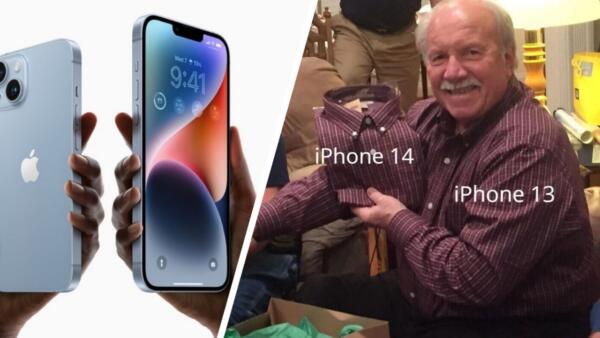 В Сети ищут разницу между iPhone 14 и iPhone 13. В мемах модели Apple стали близнецами