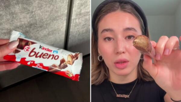 В Сети пробуют лайфхак с замороженным Kinder Bueno. Верят, что батончик из морозилки вкуснее